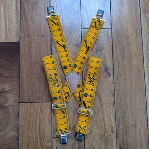 Measuring Tape Vintage Suspenders (OS)